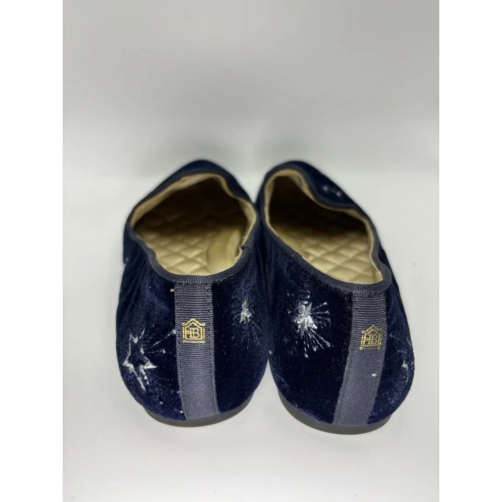 Birdies Starling Loafers "Twilight Star Velvet" Embroidered flatsSize 6.5 - Picture 5 of 9